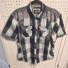 Mens BKE Buckle Vintage Relaxed Fit Plaid Shirt Sz M picture
