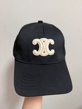 Celine Triomphe Black Adjustable Baseball Cap Women's Medium picture