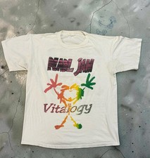 Vintage 94-95 Pearl Jam Vitalogy Tour Parking Lot Shirt Size L picture