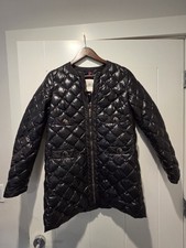 Moncler G32-003 Diamond Quilted Down Coat Jacket Black Size 2 Authentic picture