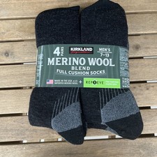 Men's Kirkland Merino Wool Sock, 4 Pair picture