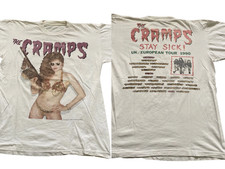 1990 The Cramps Stay Sick UK European Tour T Shirt Full Size S-5XL picture