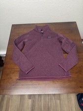 PATAGONIA Better Sweater 1/4 Zip fleece jacket Pink M Medium || fast shipping picture