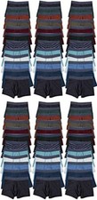 72 Pack of Mens Boxer Briefs Underwear Bulk, 100% Cotton, Soft, Comfortable picture