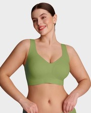 She Curve Lifting Wire Free Antibacterial Jelly Bra MEDIUM GREEN picture