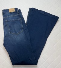 BKE Billie Jeans Womens 29x33.5 Blue High Rise Flare Slim Fit Stretch Denim picture