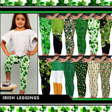 Kids Irish Leggings #1 - Baby Girls Boys Teens St. Patrick's Day Party Luck Gift picture