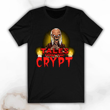 Tales From The Crypt Classic Horror Movie Men's Black Graphic T Shirt - NEW picture