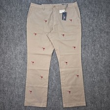 NWT Vineyard Vines Slim Fit Breaker Pants Mens 40x32 South Carolina Logo Khaki picture