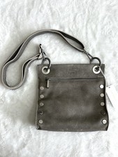 New Hammitt Tony Medium Pewter Leather Crossbody with Brushed Silver Accents picture