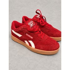 Reebok Club C Revenge Mens Red Suede Gum Sole Low Top Sneakers Size 8.5 1Z50JD picture