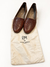 Vintage Romano Martegani Brown Cayman/Crocodile Leather Loafers – Made in Italy picture