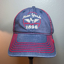 Vintage NY Red Thread Series 1898 Hat Cap Adjustable Strap Premium 51 Brand picture