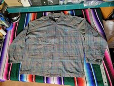 Vintage STUSSY 80s Burly Gear Check Pattern Jacket Size Large Made In USA picture