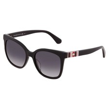 New Kate Spade KS KIYA/S Sunglasses 807 Black Dark Grey Gradient 53mm picture