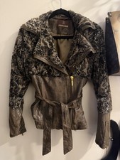 Vintage Roberto Cavalli Animal Print Jacket Size XL Fits Like Medium picture