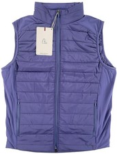 Rhoback Fulton Performance Vest Flag Blue Quilted Stretch Fabric Men's Sz M NEW picture
