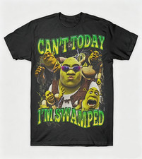 Funny Shrek Meme Shirt: Can't Today I'm Swamped T-Shirt picture