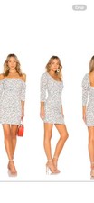 NWT Revolve size XXS Emory dress in floral print zip close lined off shoulder picture