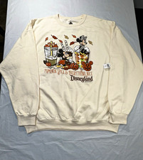 Disneyland Resort Pumpkin Spice & Everything Nice Mickey Minnie Crewneck XL picture