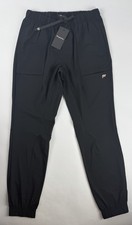 NWT Fabletics The One Jogger Mens Medium Black Athletic Pants Quick-Dry picture