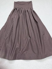 Zara Midi Dress Pink Check Strapless Preppy Boho Vacay Minimalist Sz Medium NWT picture
