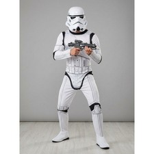 Star Wars Stormtrooper Men Adult Costume Jumpsuit Mask Rubies Mens Size M picture