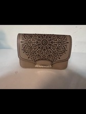 Brighton Crossbody Ferrara Nova Beechwood Taupe Ginger Snappy Minibag Handbag picture