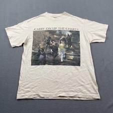 Vintage 1994 The Beautiful South Carry On Up The Charts Tour T Shirt L Cream picture
