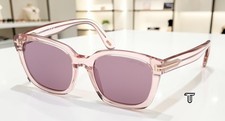Tom Ford FT1216 72Y Haylay Acetate Shiny Pink Violet 53 mm Women's Sunglasses picture