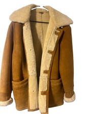 Vintage Bighorn Shearling Sheepskin Rancher Jacket Suede Marlboro Man XXL/XL picture