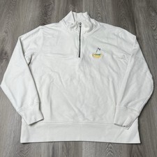 Standard Rec French Terry 1/4 Zip Pullover Mens Size Large Ivory Eastward HO  picture
