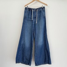 Anthropologie Pilcro Jeans Womens Medium Wide Leg Drawstring Coastal Adi Casual picture
