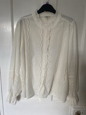 Women Long Sleeve Pia Vintage Style Blouse Shirt Fat Face Size 16 Unworn picture