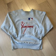 Vintage Champion Reverse Weave New York Yankees Sweatshirt 80s Men’s Large picture