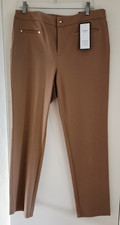 NWT Charter Club Pants Womens 12 Camel Brown Tummy Control Slim Leg Pull On picture