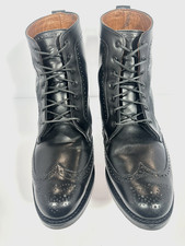 Allen Edmonds 'Dalton' Leather Wingtip Boots Black Men's 11 EEE picture
