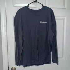 Columbia-sportswear Men's Blue and Grey Shirt picture