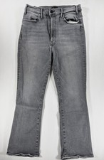 Mother “The Hustler Ankle” Grey Bootcut Jeans picture