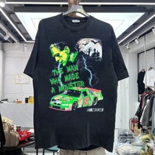 Frankenstein NASCAR 90s Remake Black short sleeve T shirt vtg picture