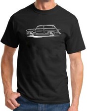 1949 1950 1951 Ford Woody Wagon Redline Design Classic Tshirt NEW picture