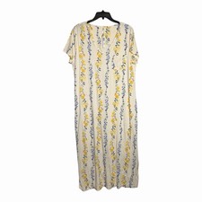 NEW Soma Cool Nights SS Long Sleepshirt Zest For Love Champagne Cool Knit Size L picture
