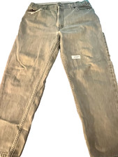 VTG Levi's Olive Green Distressed Denim Jeans Mens 38x30 Tapered Leg Orange Tag picture
