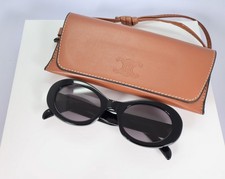 Celine CL40194U 01A 52mm Round Black Sunglasses with Grey Lens picture
