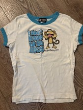 Vintage Y2K BOBBY JACK Original Ringer Tee Monkey Have to Be Nice L Large 12 14 picture
