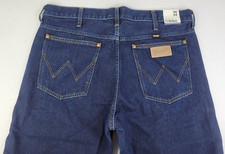 New Wrangler Icons 11MWZ Original Slim Mens 36x34 Dark Blue Western Demin picture