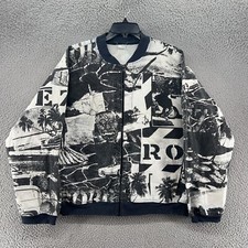 Vintage 80s 90s AOP Photo Collage Bomber Jacket Canvas Art Streetwear Punk 2XL picture