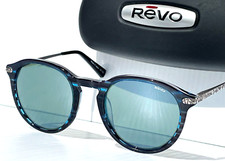 NEW Revo PYTHON 3 Blue Horn Round GLASS Gray Lens Sunglass 1177 05 SG50 picture