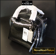 COACH CBH04 Cube Rogue Bag 20 Black Silver Leather Official Outlet Bag New Japan picture