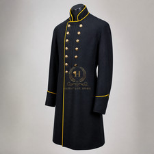 US Civil War Repro Union Cavalry Officer Frock Coat Yellow Piping All Sizes picture